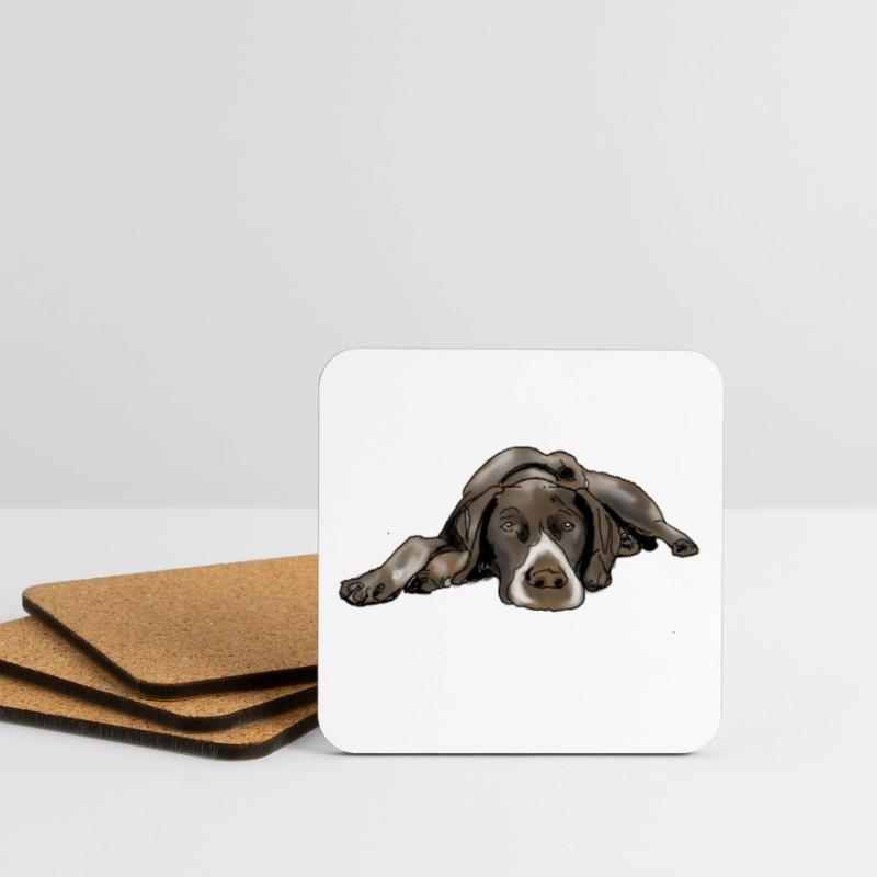 Pointer German Shorthair Coasters (set of 4)