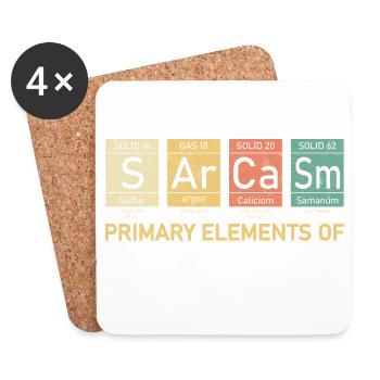 Sarcasm Humor - Coasters (set of 4) - white - Front