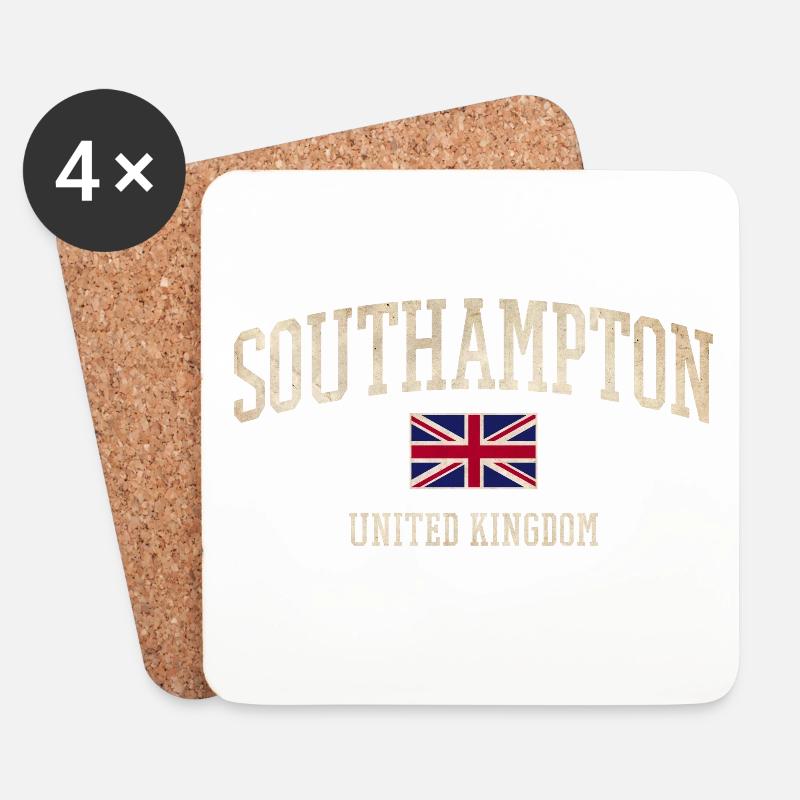 Vintage Southampton - Untersetzer (4er-Set) - Weiß