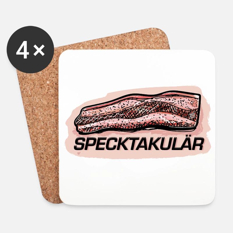 Specktakulär.  - Untersetzer (4er-Set) - Weiß