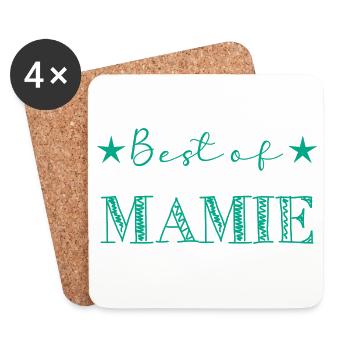 MAMIE. MAMAN. FÊTE DES MÈRES - Dessous de verre (lot de 4) - blanc - Devant
