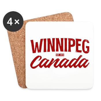 Winnipeg Canada Est 1873 - Untersetzer (4er-Set) - Weiß - Vorne