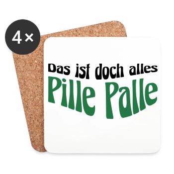 Pille Palle - Untersetzer (4er-Set) - Weiß - Vorne