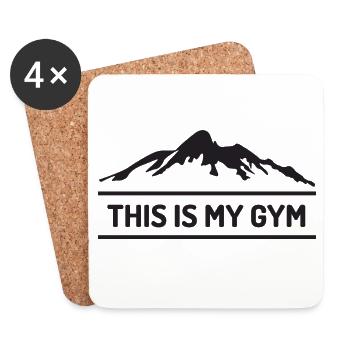 Trail Running - This is My Gym - Dessous de verre (lot de 4) - blanc - Devant