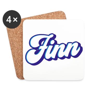 Finn | Colors changeable - Coasters (set of 4) - white - Front