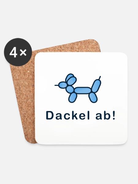 DACKEL AB - Untersetzer (4er-Set) - Weiß