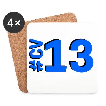 CV13-KARTON - Untersetzer (4er-Set) - Weiß - Vorne