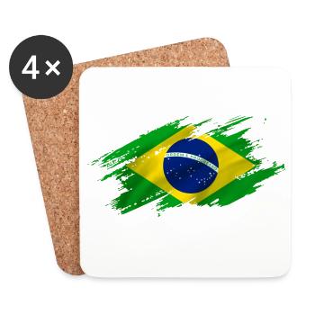Brazil - Coasters (set of 4) - white - Front