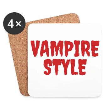 Vampirstil Verspieltes Grafikdesign - Untersetzer (4er-Set) - Weiß - Vorne