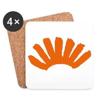 sibiszene logo - Untersetzer (4er-Set) - Weiß - Vorne
