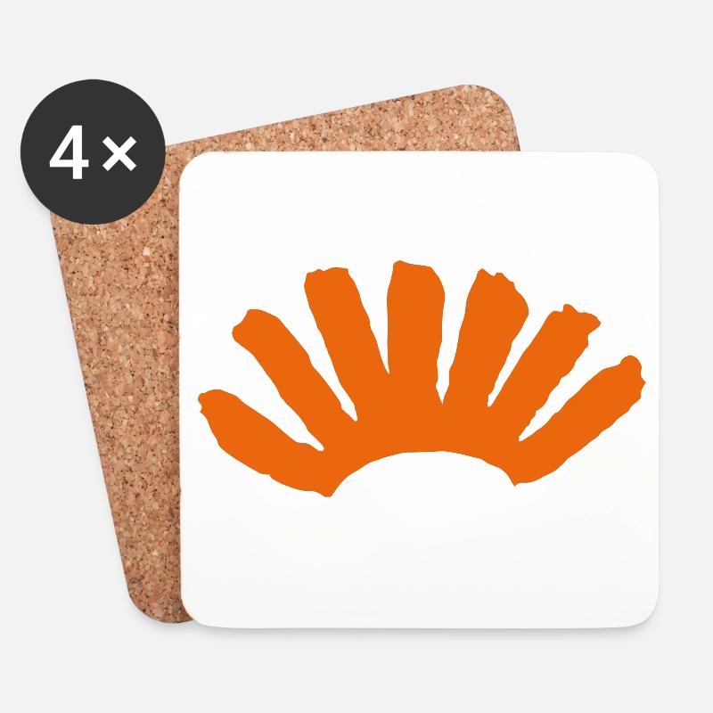 sibiszene logo - Untersetzer (4er-Set) - Weiß