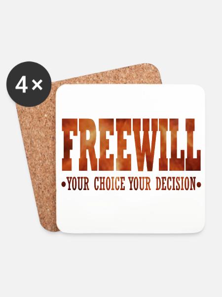 FreeWill - Coasters (set of 4) - white