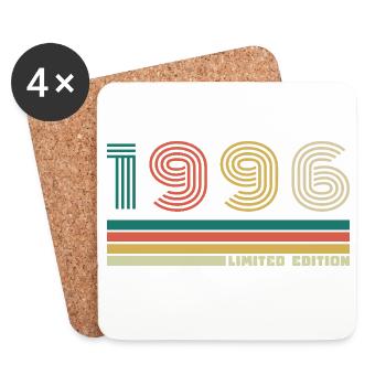 30 Years 1996 Vintage Retro Birthday - Coasters (set of 4) - white - Front
