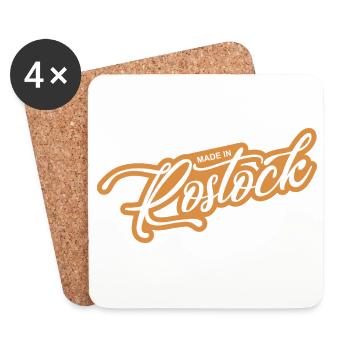 Rostock - parce que c’est votre ville ! - Dessous de verre (lot de 4) - blanc - Devant