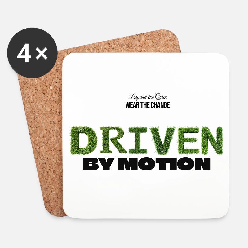 Driven by Motion - Untersetzer (4er-Set) - Weiß