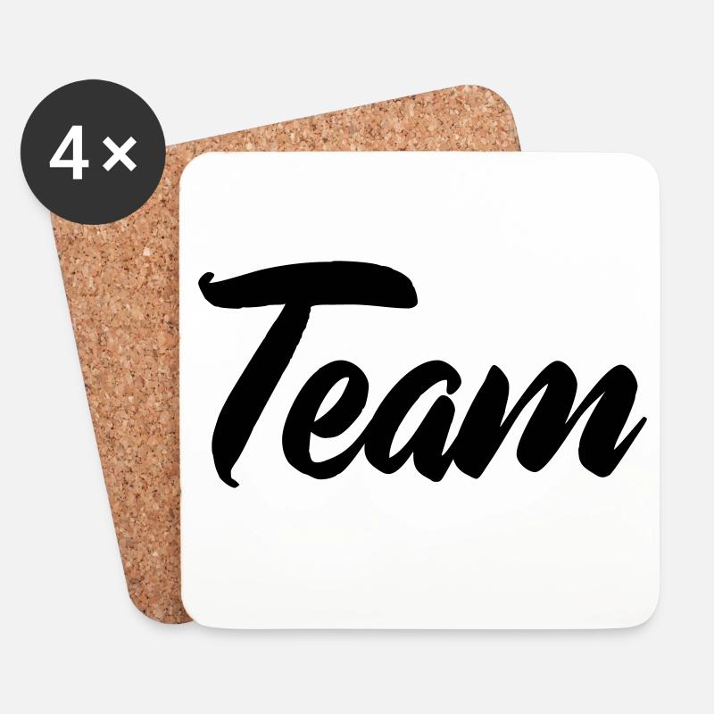team - Untersetzer (4er-Set) - Weiß