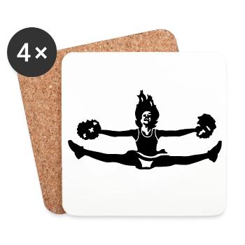 cheerleader - Coasters (set of 4) - white - Front