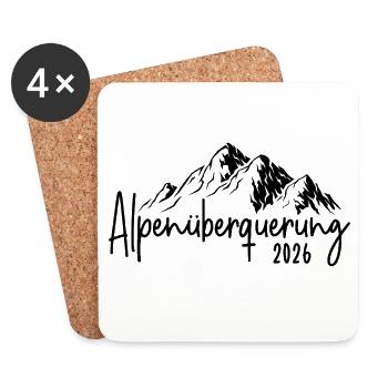 Crossing the Alps in 2026 - Coasters (set of 4) - white - Front