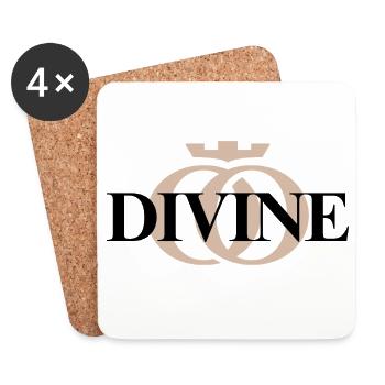 DIVINE OPPOLINE – Feminine Energy Collection - Coasters (set of 4) - white - Front