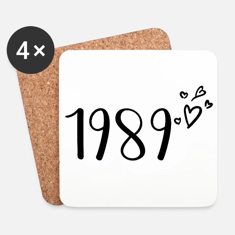 1989 - Untersetzer (4er-Set) - Weiß
