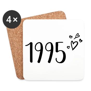 1995 - Coasters (set of 4) - white - Front