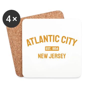Atlantic City - Est. 1854 - New Jersey - USA - Untersetzer (4er-Set) - Weiß - Vorne