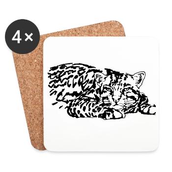 MOODY - Coasters (set of 4) - white - Front