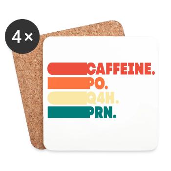 Nursing Nurse Hospital Gift - Coasters (set of 4) - white - Front