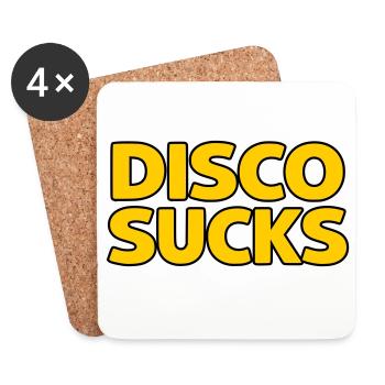 Disco Sucks - Coasters (set of 4) - white - Front