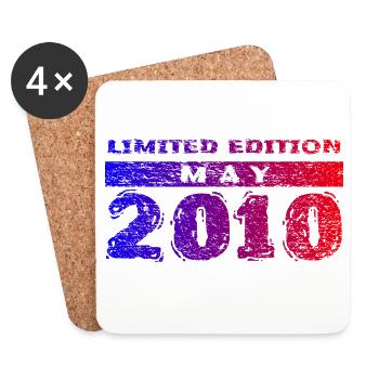 16. Geburtstag Limited Edition 05/2010 - Untersetzer (4er-Set) - Weiß - Vorne