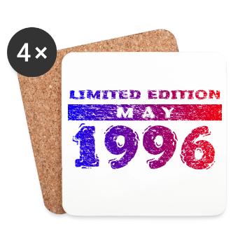 30. Geburtstag Limited Edition 05/1996 - Untersetzer (4er-Set) - Weiß - Vorne