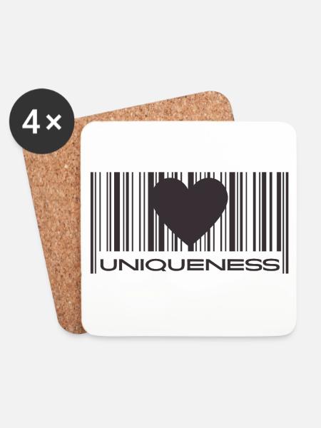Uniqueness - Untersetzer (4er-Set) - Weiß