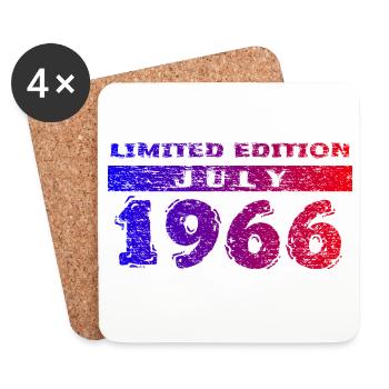60e anniversaire Édition Limitée 07/1966 - Dessous de verre (lot de 4) - blanc - Devant