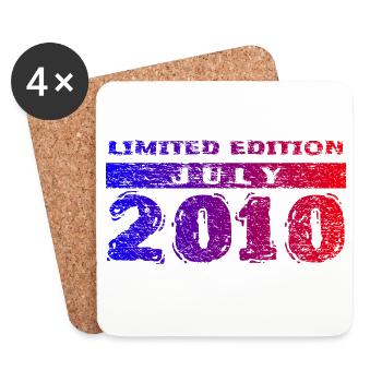 16e anniversaire Édition Limitée 07/2010 - Dessous de verre (lot de 4) - blanc - Devant