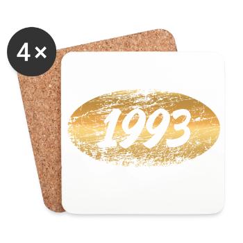 Métaux précieux 1993 - Dessous de verre (lot de 4) - blanc - Devant