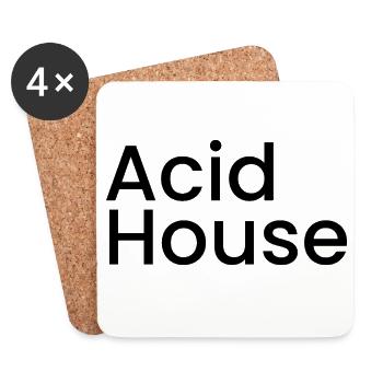 Acid Haus - Untersetzer (4er-Set) - Weiß - Vorne
