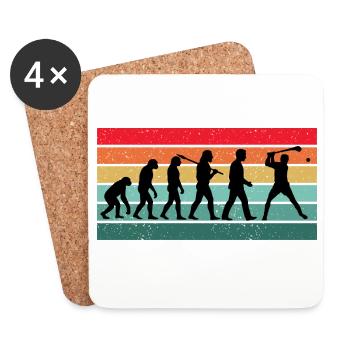 Hurling Player Coach Funny Team Hurlers Gift - Coasters (set of 4) - white - Front
