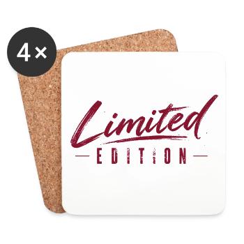 Limited Edition - Einzelstücke - limitiert - Untersetzer (4er-Set) - Weiß - Vorne
