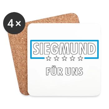SIEGMUND - Untersetzer (4er-Set) - Weiß - Vorne
