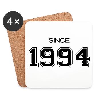 Birthday Gift 1994 - Coasters (set of 4) - white - Front