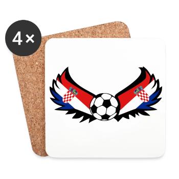 Soccer Croatia - Coasters (set of 4) - white - Front