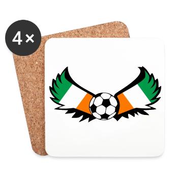 Soccer Ireland - Coasters (set of 4) - white - Front