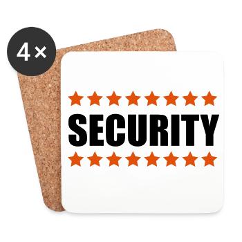 Security - Coasters (set of 4) - white - Front