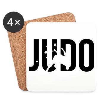 judo - Coasters (set of 4) - white - Front