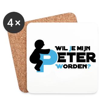 Peter white - Coasters (set of 4) - white - Front