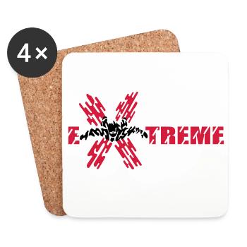 skydiver extreme - Dessous de verre (lot de 4) - blanc - Devant