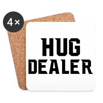 HUG DEALER - Coasters (set of 4) - white - Front