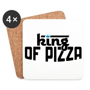 Pizza - Coasters (set of 4) - white - Front