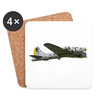B-17 - Coasters (set of 4) - white - Front