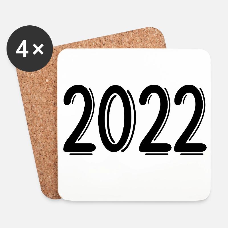 2022 - Untersetzer (4er-Set) - Weiß